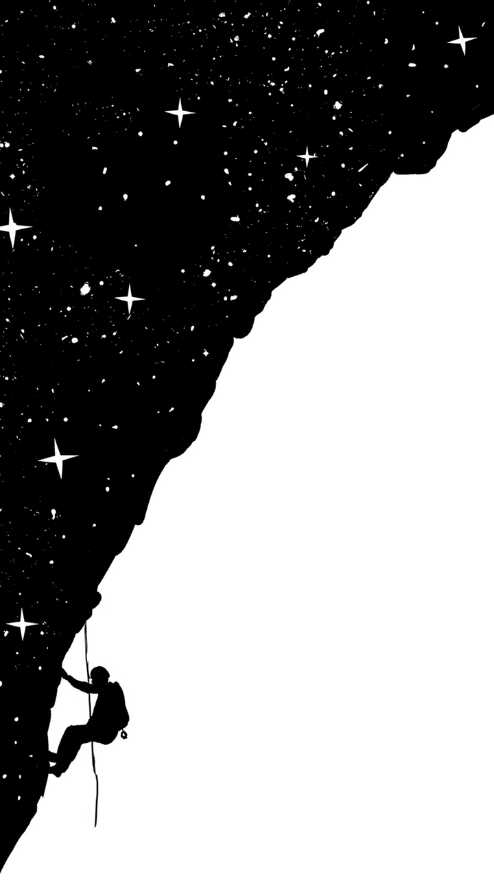 climbing the mount stars
