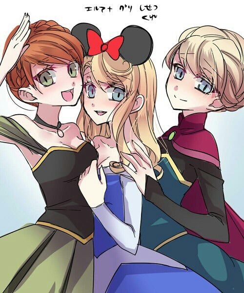 Anna, Aurora and Elsa