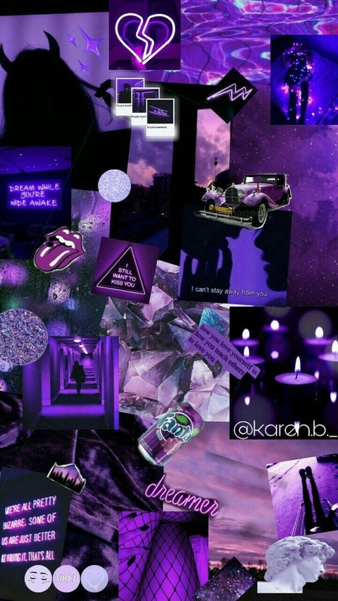 annimation, purple वॉलपेपर