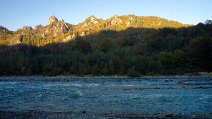 the mountains
