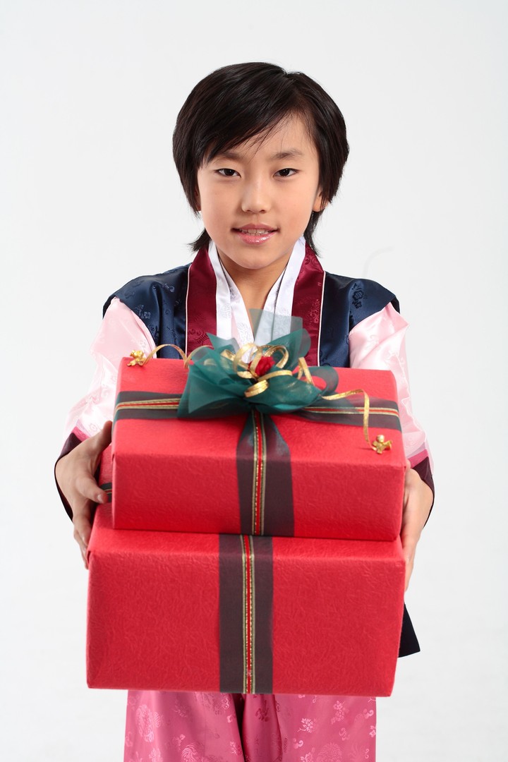 Family in Korean Dress