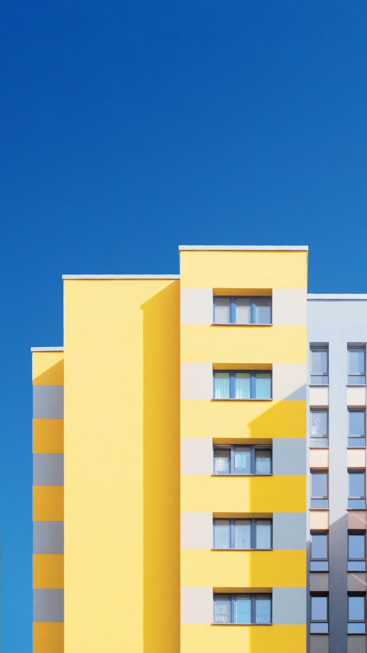 Yellow facade