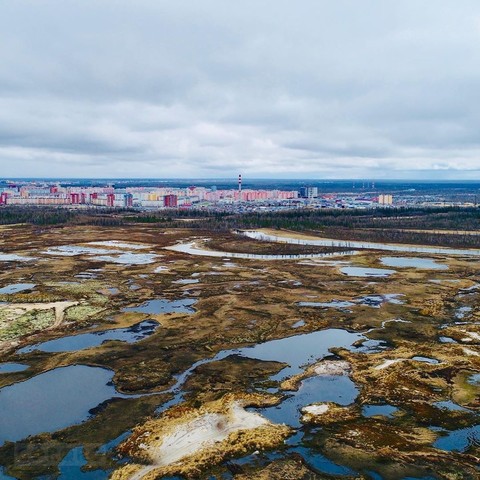 a city in the tundra