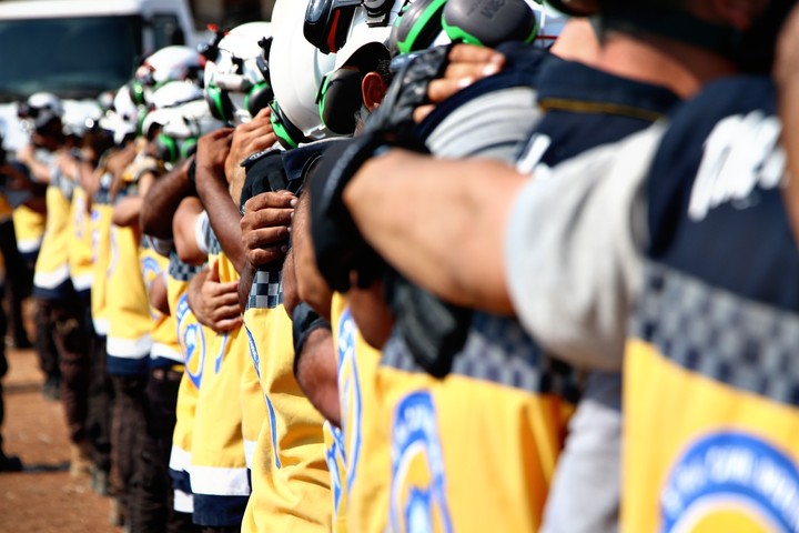 The white helmets