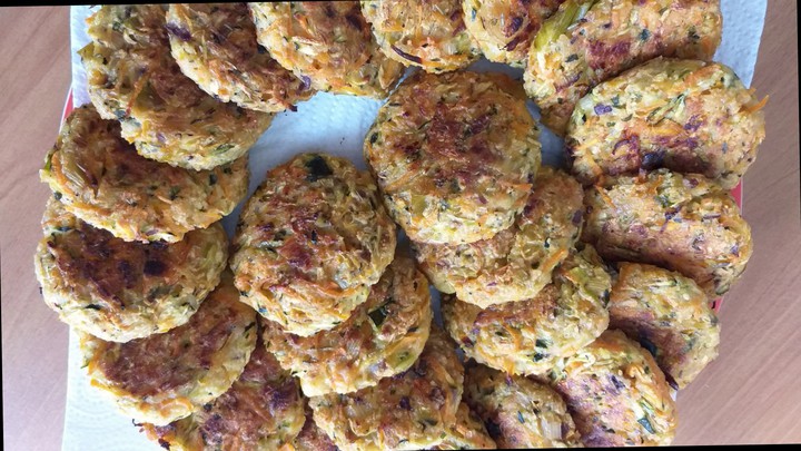Baked zucchini meatballs