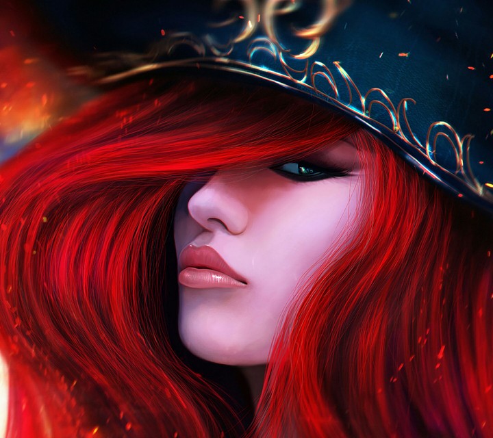 cute girl with red hair