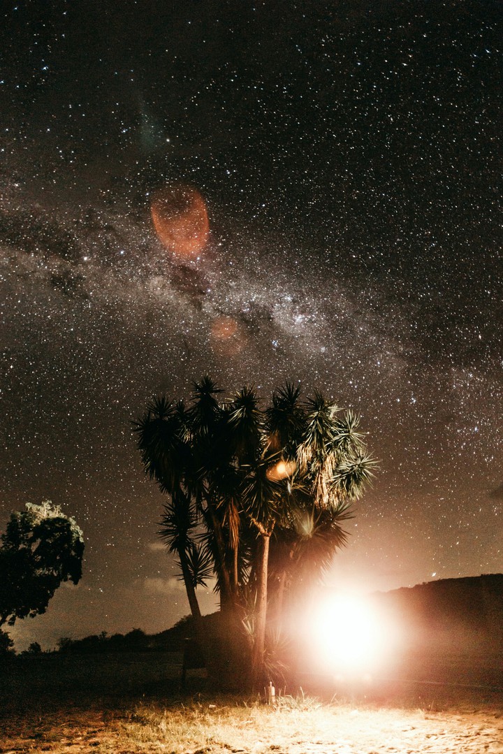 at night
