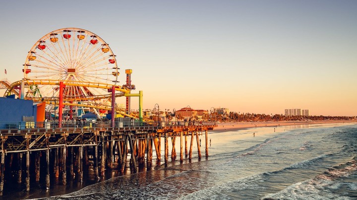 Santa Monica beach, California