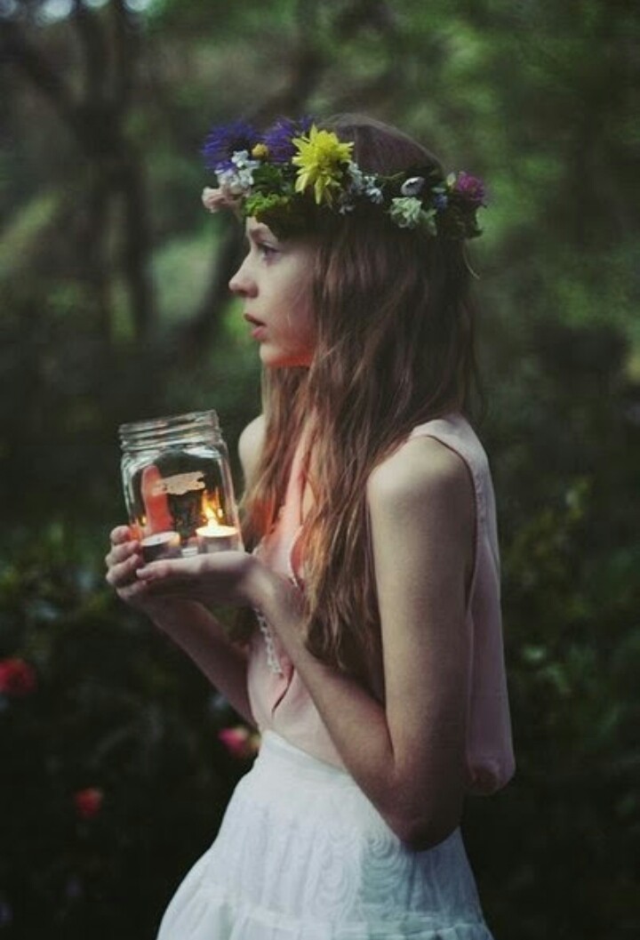 Girl with candle