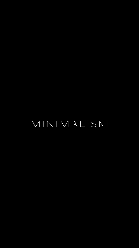 Minimalism