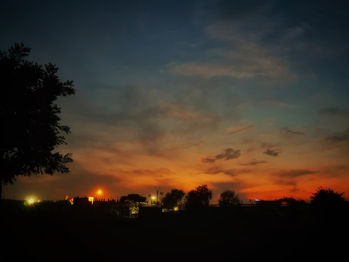 orange sky