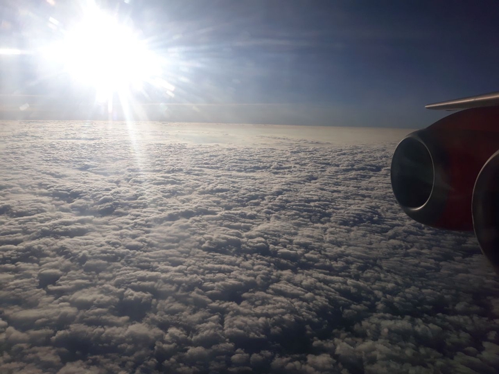 Sky, Clouds, Plane