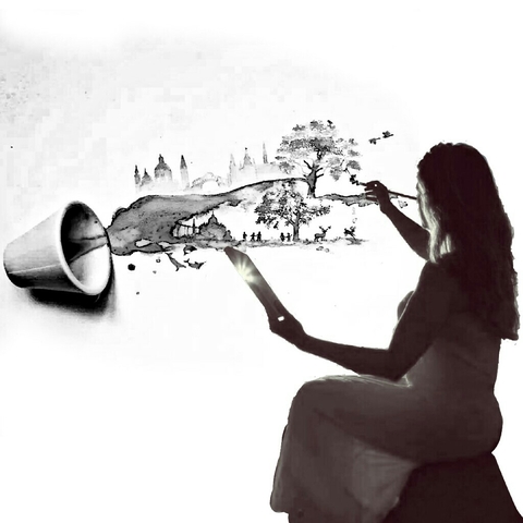 Water, 黑白摄影壁纸
