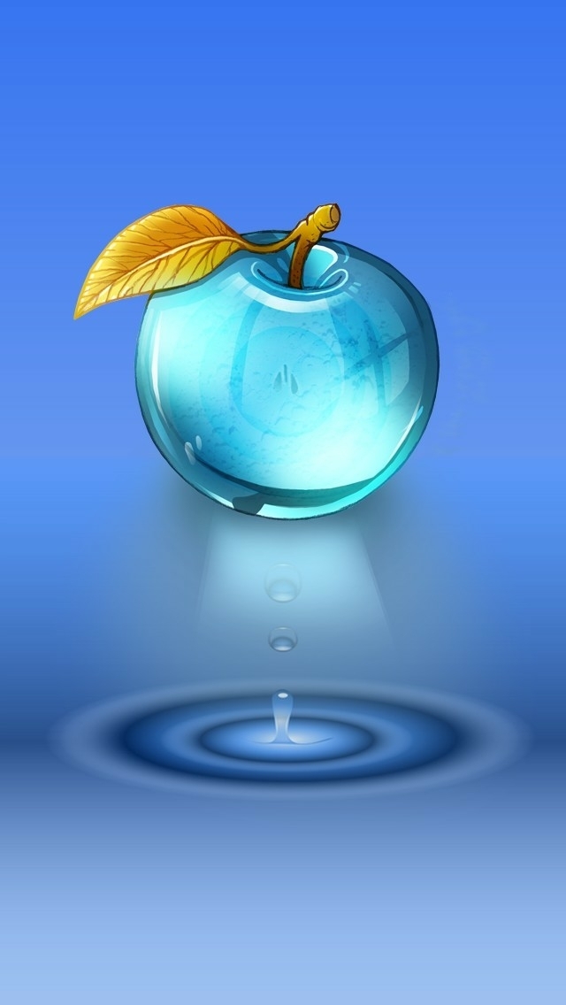 apple of water