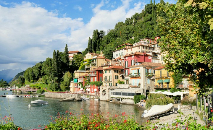 Varenna at Lake Como in Italy