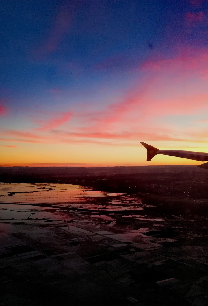 In the air