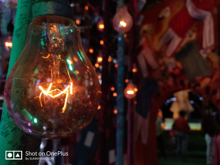 glowing bulb