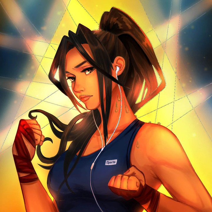 The sports girl