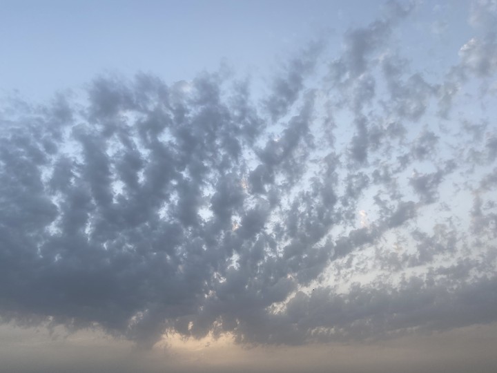 evening sky with clouds