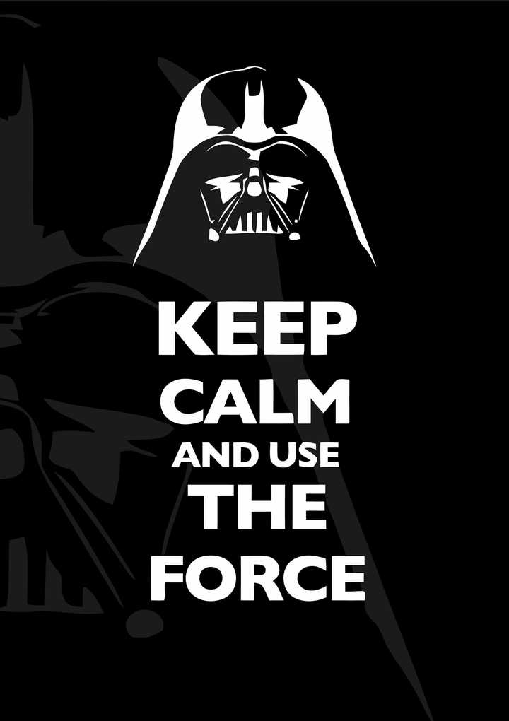 Star Wars Keep Calm Typography