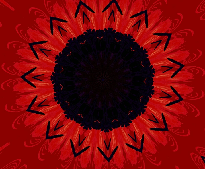 3D dragon pop art kaleidoscope