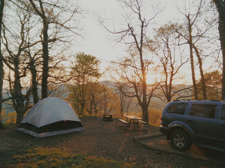Early Morning Camping