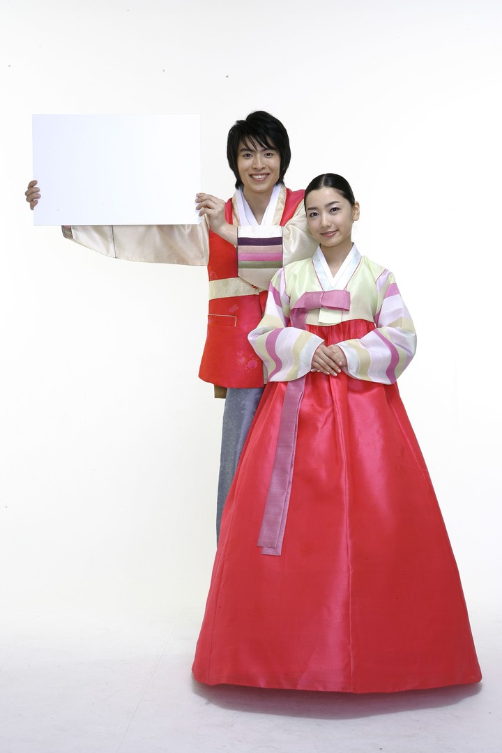 Couple in Korean Dress