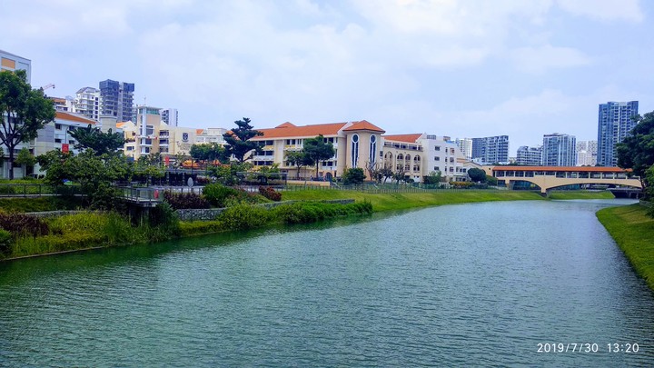 Residence beside river