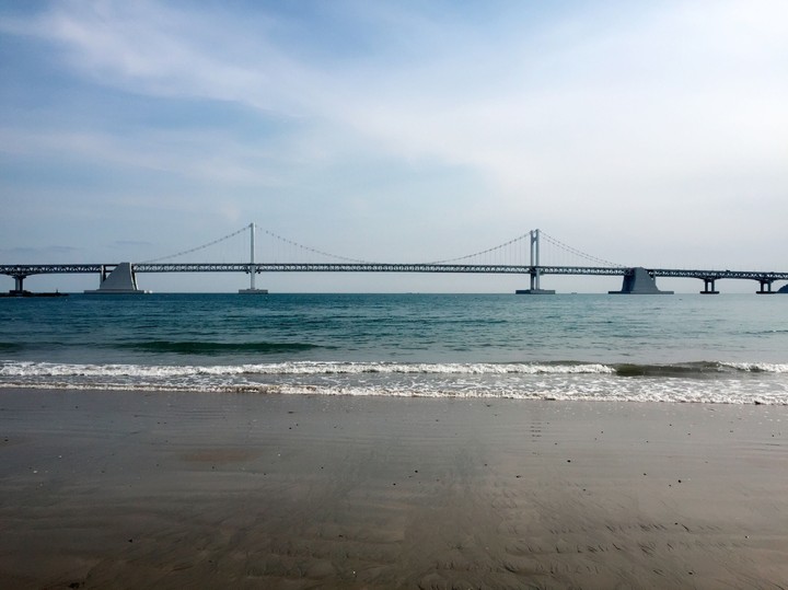 bridge and beach