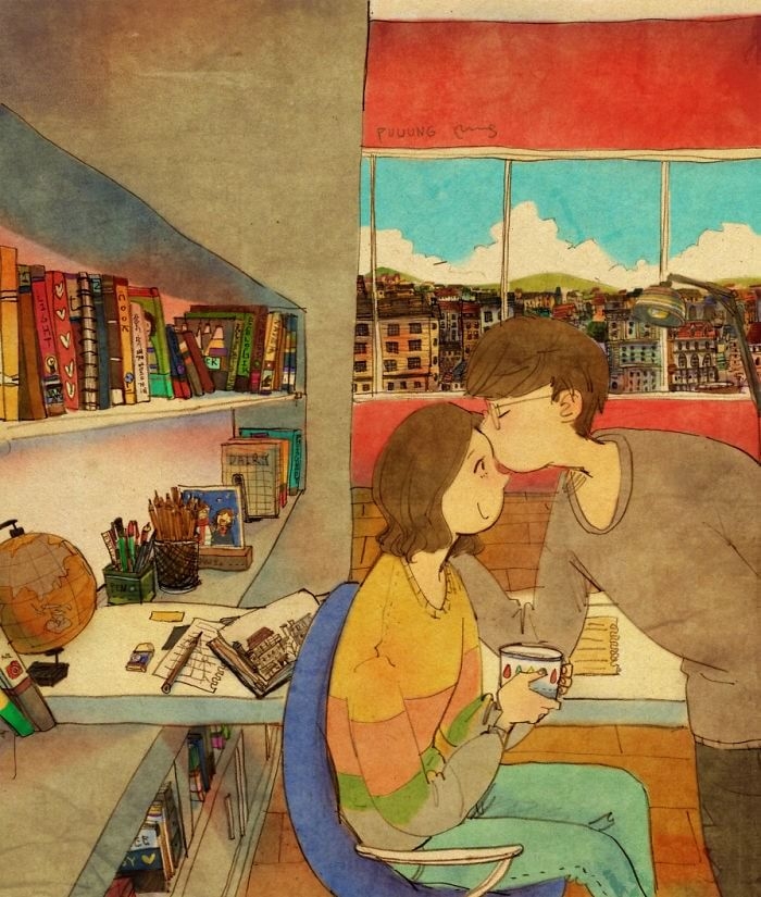 a sweet kiss