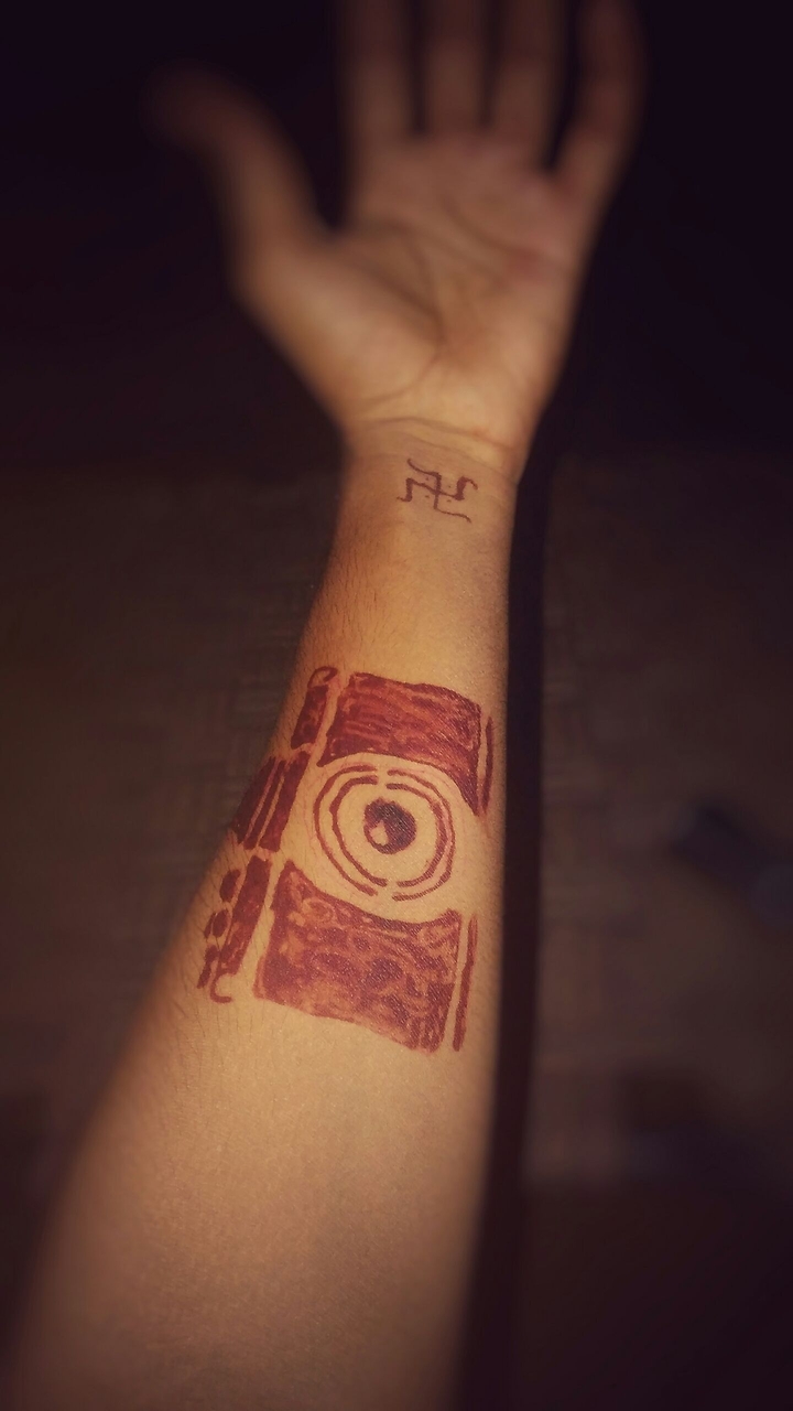 camera tattoo
