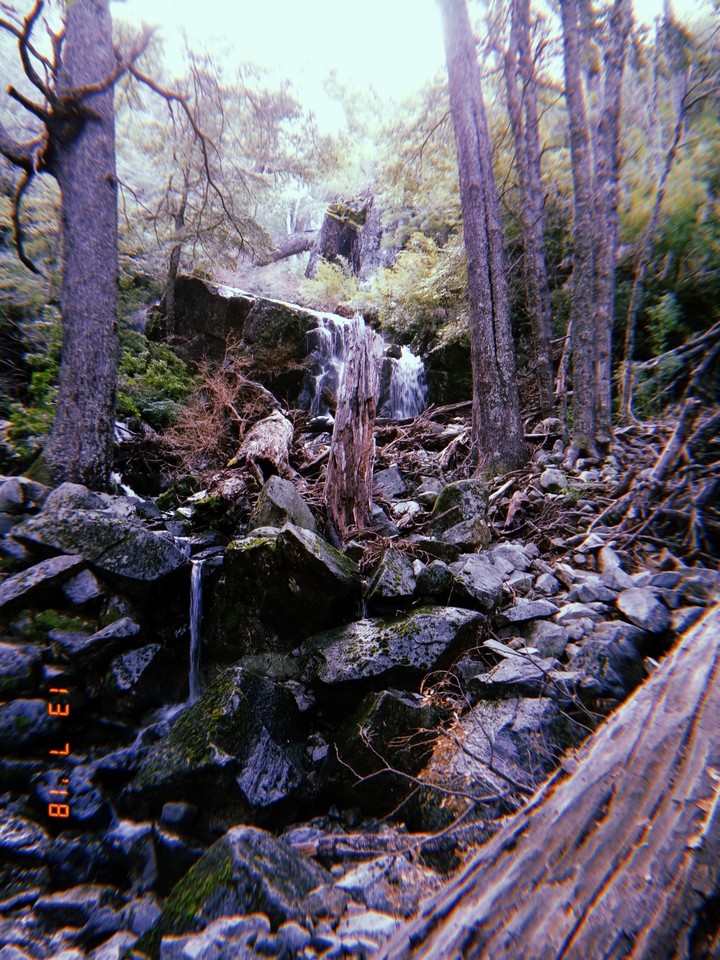Abandoned waterfall