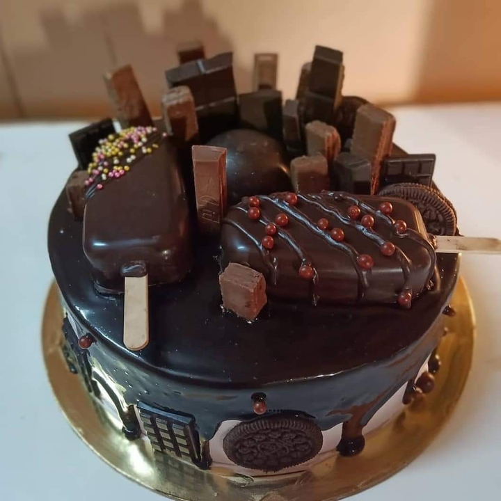 choco loaded cake of my friend