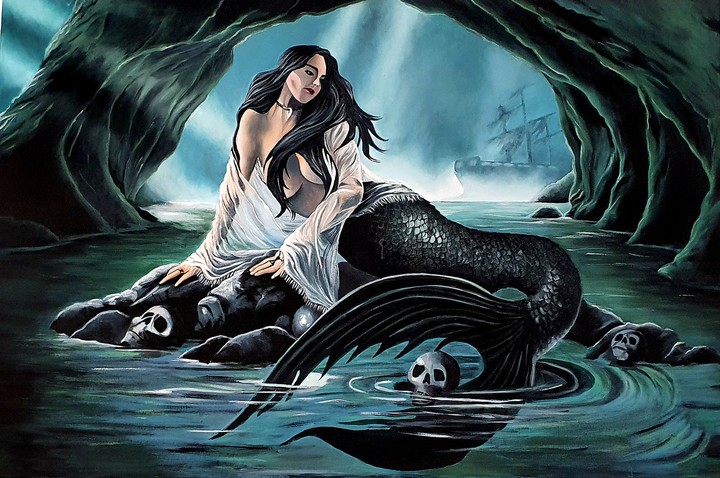 A black mermaid