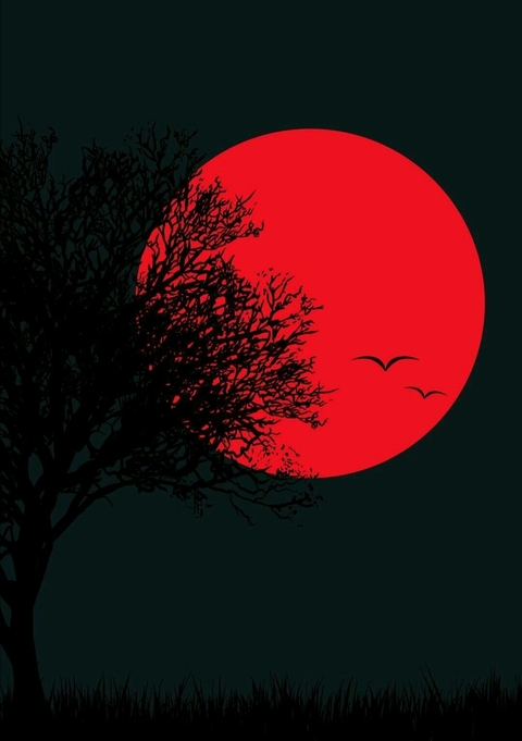 Luna llena roja