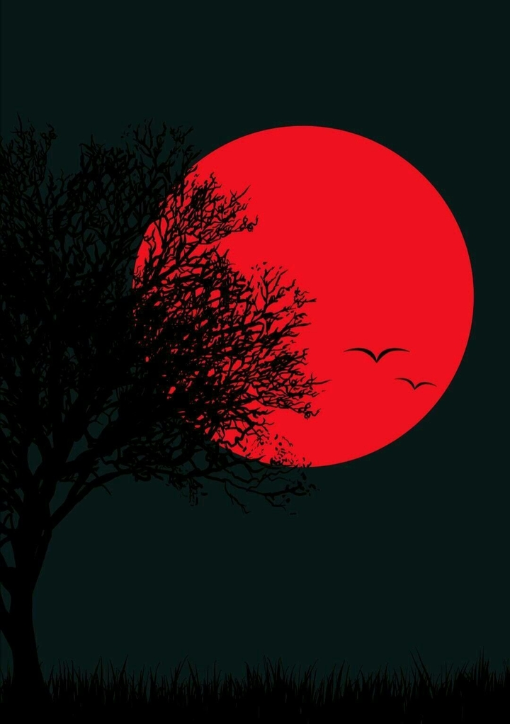 Luna llena roja