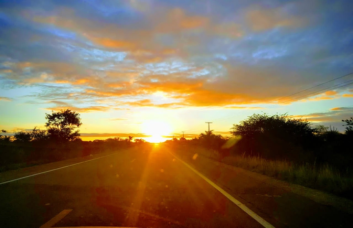 Por do sol!