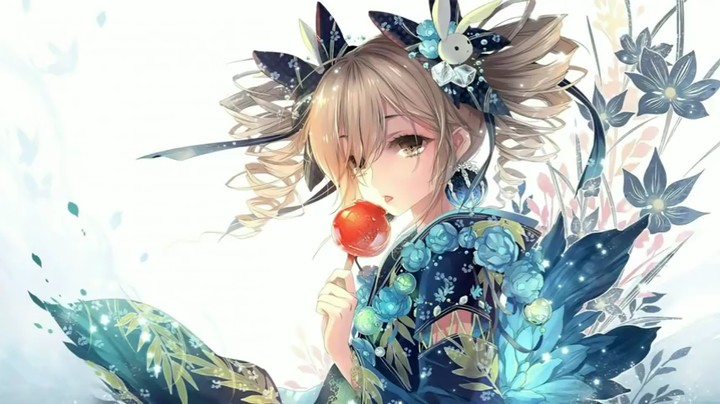 blue girl