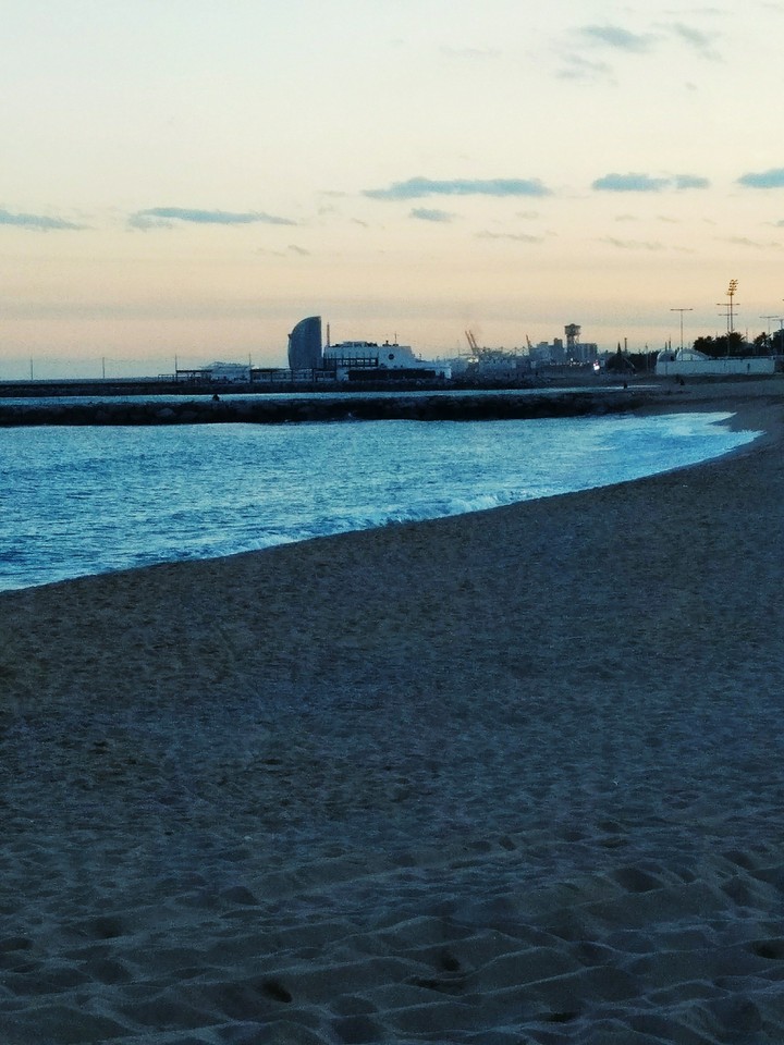 beach at night