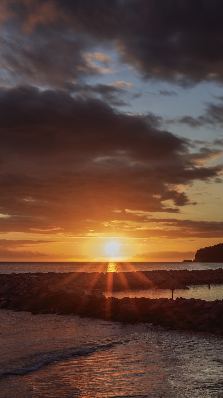 beau couché de soleil