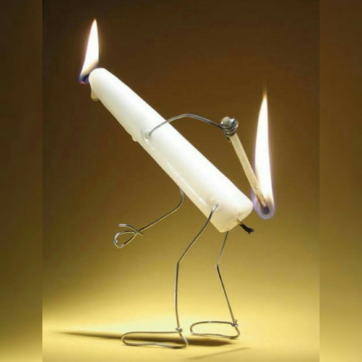 So amazing is to Light...A candle....