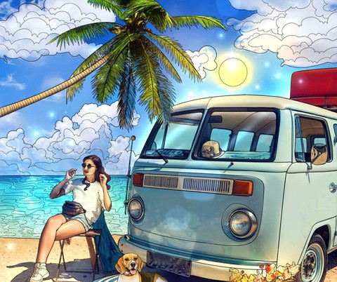Un día en la playa ?