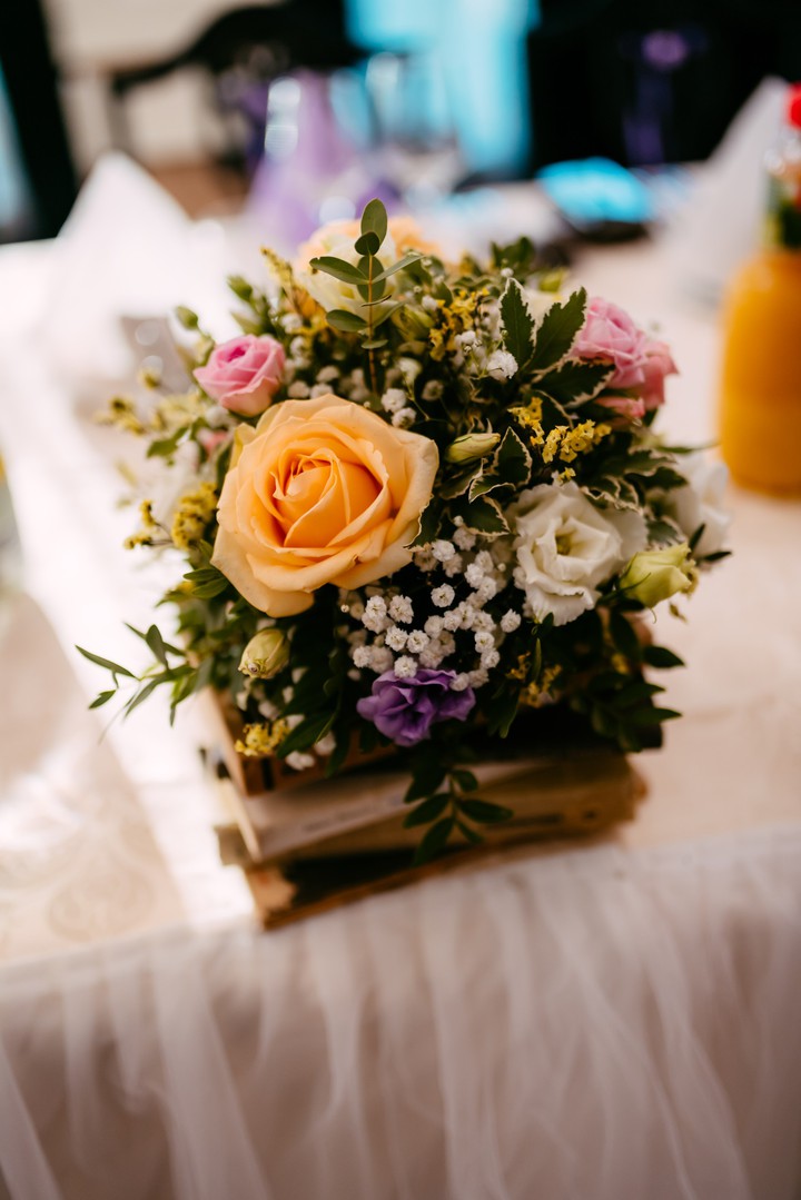 Books and flowers
