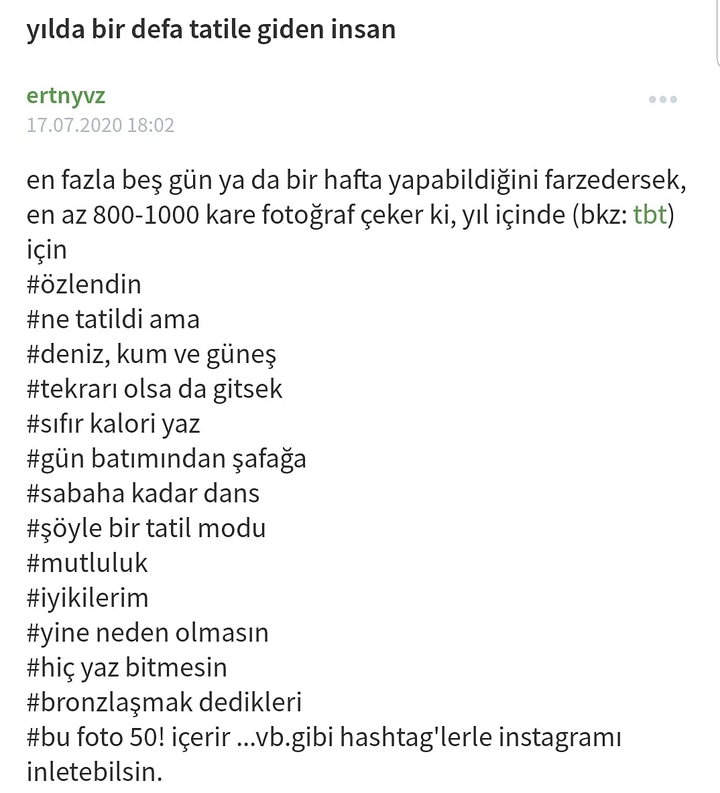 tatil tbt'si