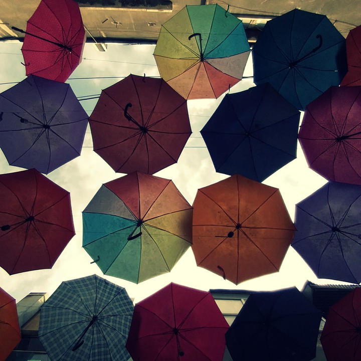 Colorful umbrellas