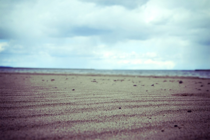 The sand on the beach