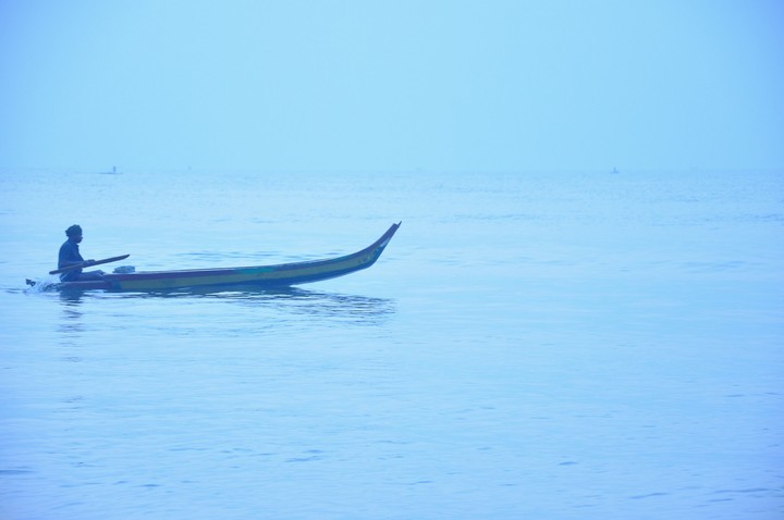 besant nager beach... early morning fishing on beautiful sea