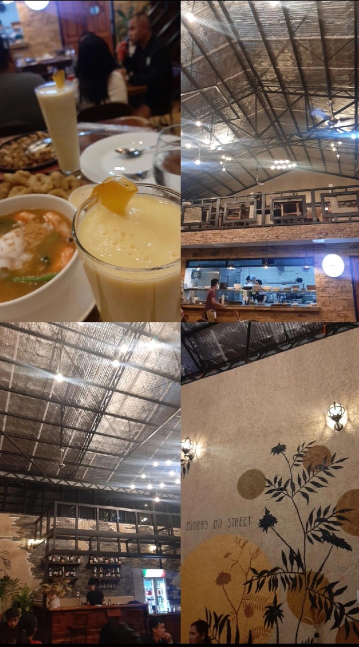 Diners on Street