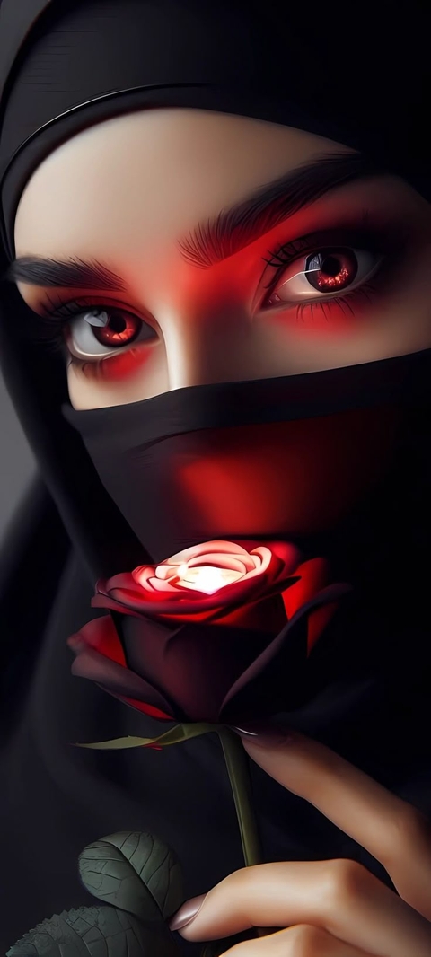 tapety model, abaya