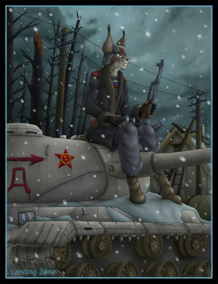 Рысь на танке ИС-2
